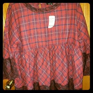 Plaid Babydoll Shirt